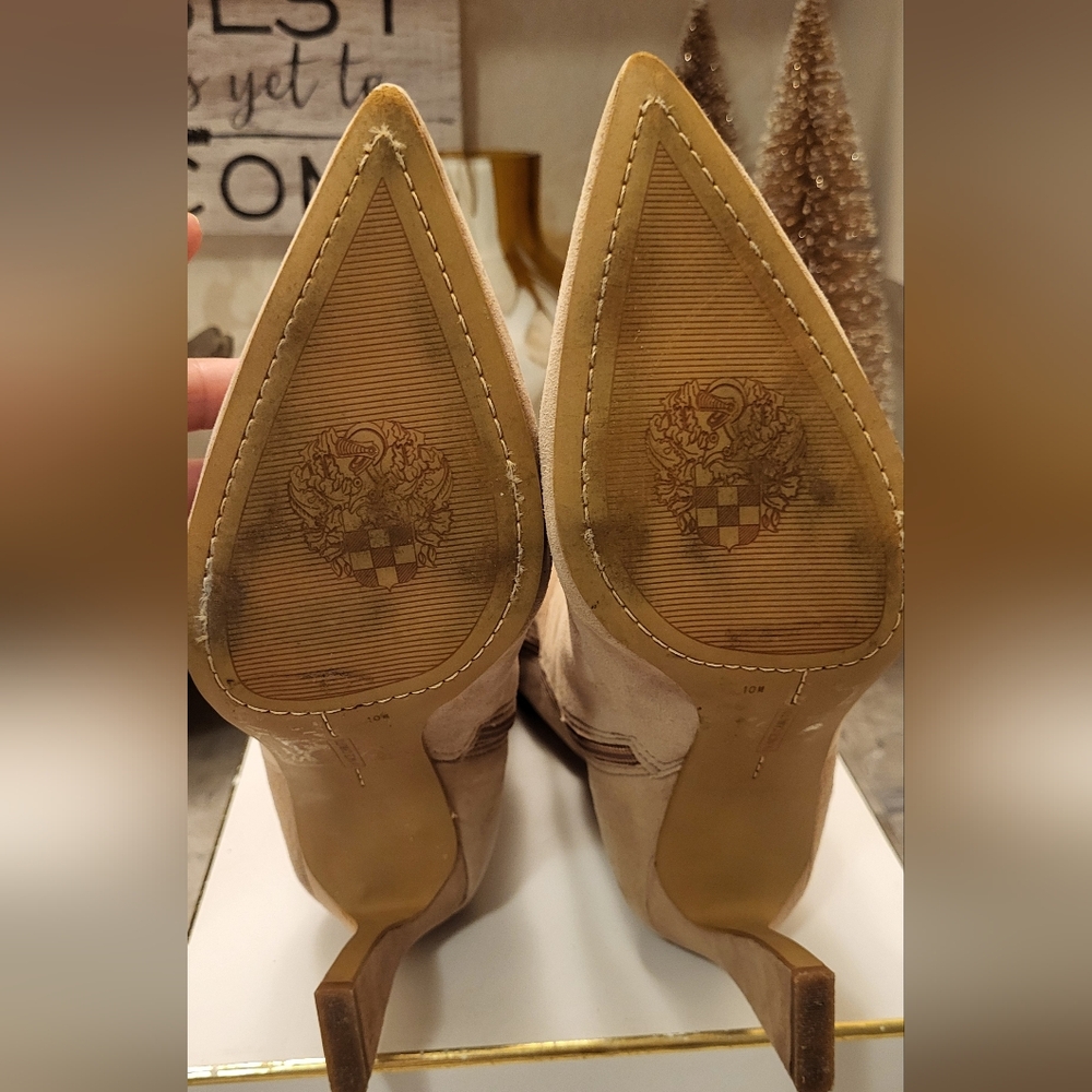 Vince Camuto Beige Heeled Boots - Picture 12 of 16